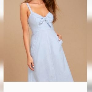 Lulu's Lush Dress, light blue. Size small.